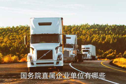 国务院直属企业单位有哪些