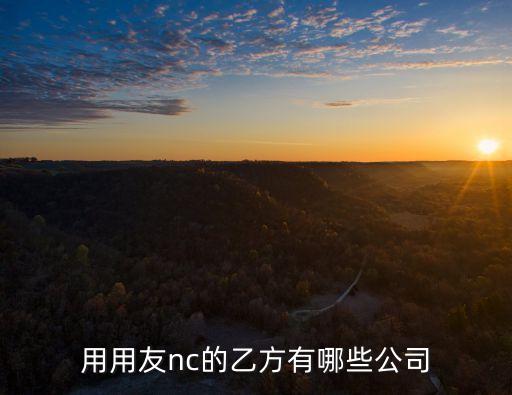 用用友nc的乙方有哪些公司
