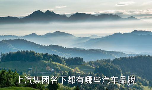 上汽集团名下都有哪些汽车品牌