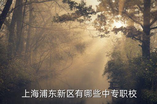  上海浦东新区有哪些中专职校