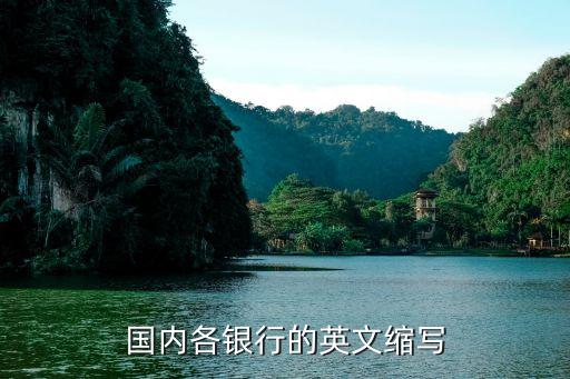 国内各银行的英文缩写