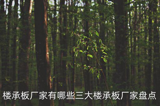 楼承板厂家有哪些三大楼承板厂家盘点