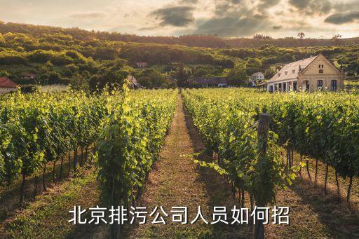 北京排污公司人员如何招