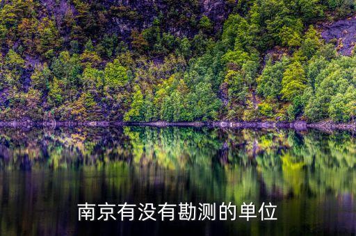 南京有没有勘测的单位