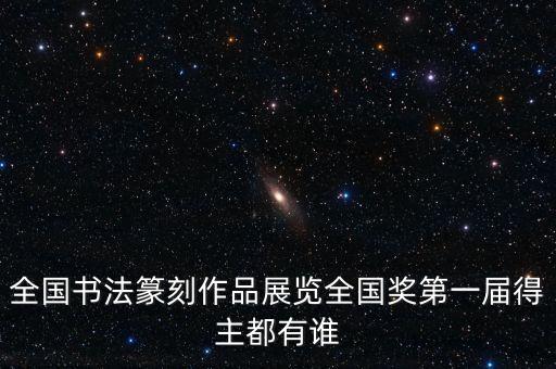 全国书法篆刻作品展览全国奖第一届得主都有谁