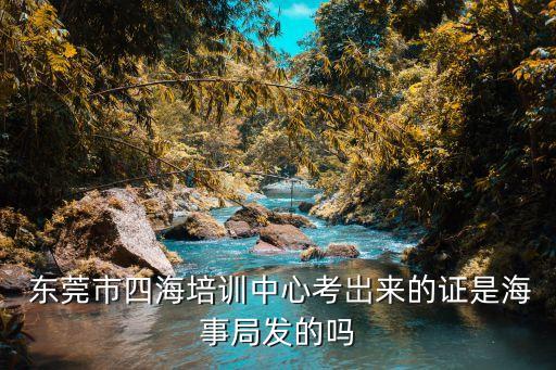  东莞市四海培训中心考岀来的证是海事局发的吗