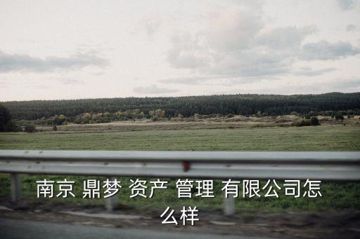 南京 鼎梦 资产 管理 有限公司怎么样