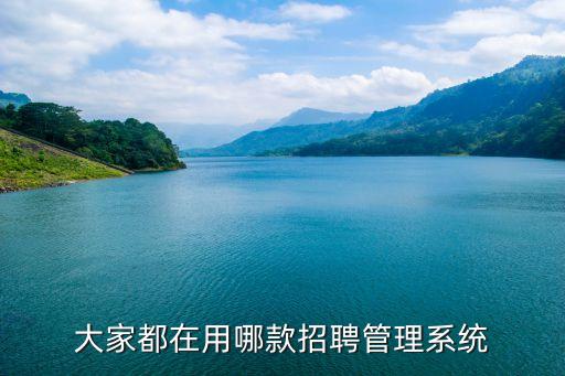 大家都在用哪款招聘管理系统