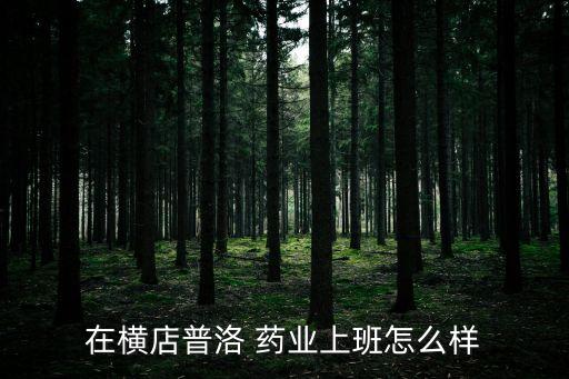 在横店普洛 药业上班怎么样