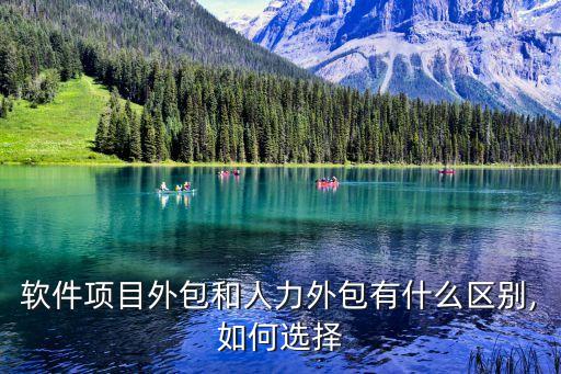 软件项目外包和人力外包有什么区别,如何选择