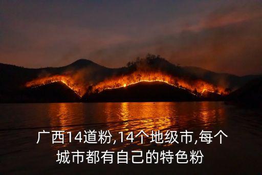  广西14道粉,14个地级市,每个城市都有自己的特色粉