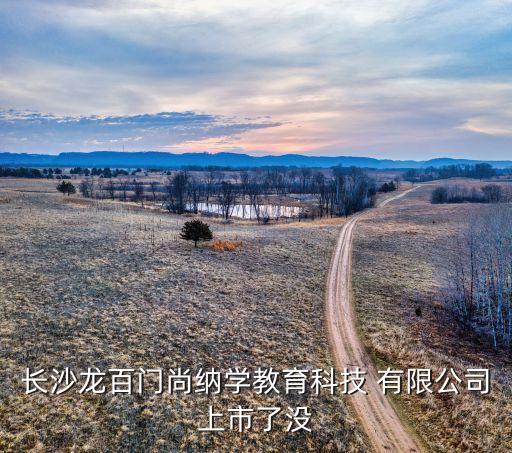 长沙龙百门尚纳学教育科技 有限公司上市了没