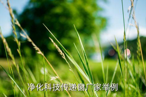 净化科技传递窗厂家举例