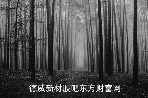  德威新材股吧东方财富网