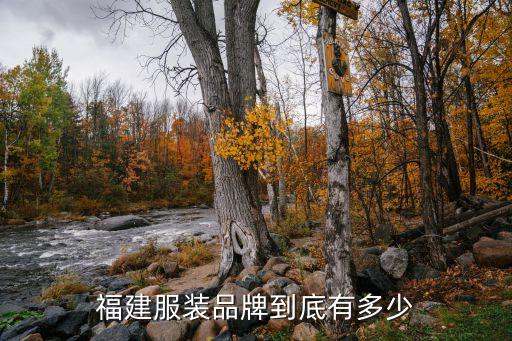 福建服装品牌到底有多少