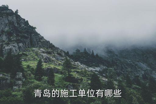 青岛的施工单位有哪些