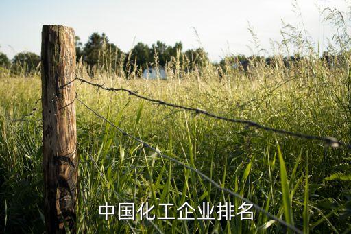 中国化工企业排名