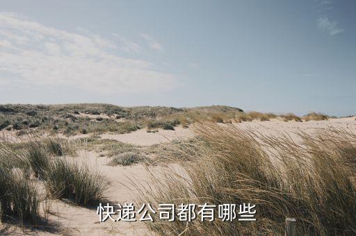 快递公司都有哪些